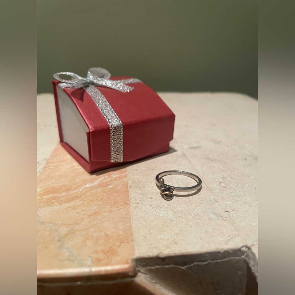 Silver + copper | fidget ring